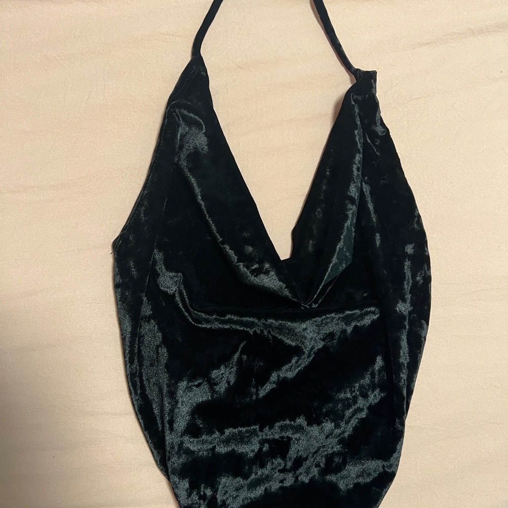 Top Gamuza negra